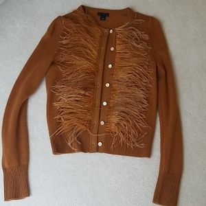 Ostrich fur wool jacket by J.Crew